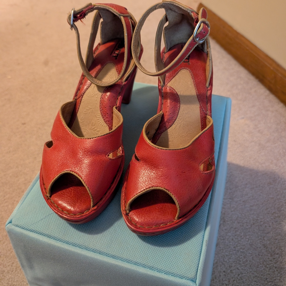Red Women's Open-Toe Sandals